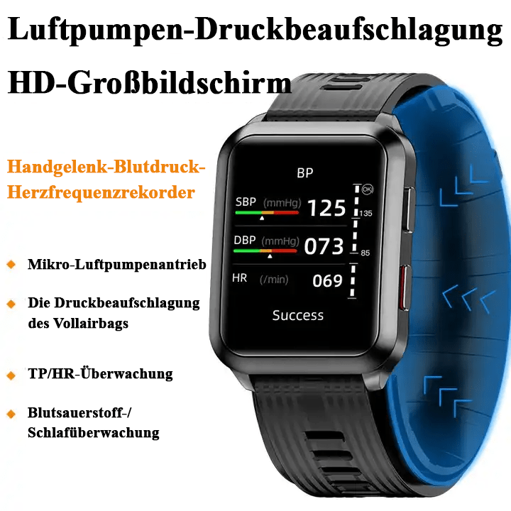 Mediwatch Care® Smartwatch Herzfrequenz Gesundheitsüberwachung