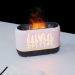 200ML USB Wood Flame Air Humidifier